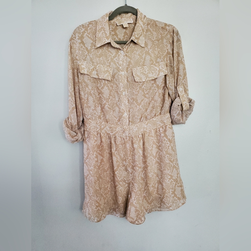 Michael Michael Kors Animal Python Print Jumpsuit… - image 1